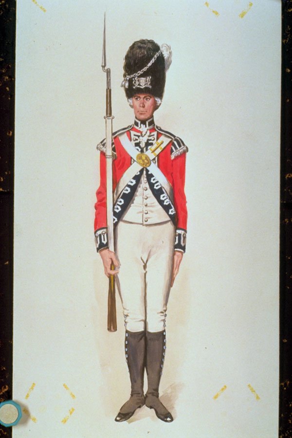 755054 Guardsman, Light Company, 2nd Coldstream Regiment Of Guards, Circa 1795 A4 Photo Print