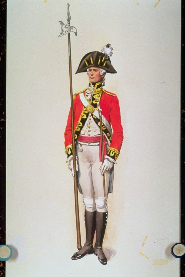 755055 Officer, 3rd Foot Guards, Circa 1795 A4 Photo Print