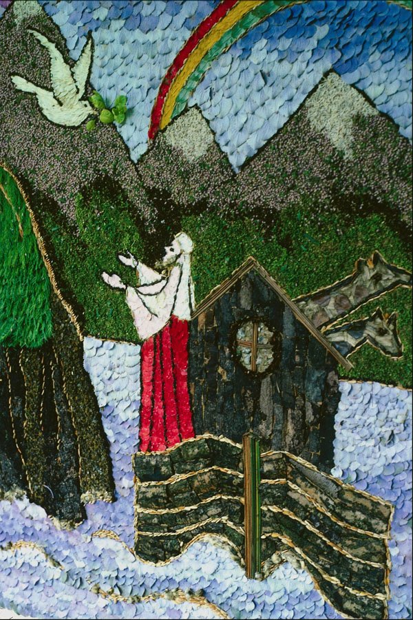 755090 Detail From A Well Decoration, Derbyshire, U.K. A4 Photo Print