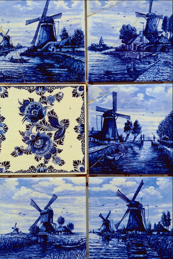 756032 Old Delpht Tiles, Amsterdam A4 Photo Print