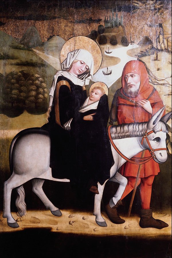 756042 The Flight Into Egypt , Polyptych, Dominion Church, Cracow, Poland A4 Photo Print