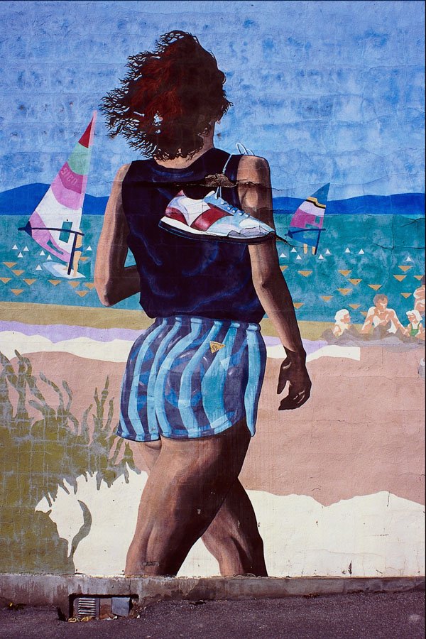 756058 Lady On The Beach, Hull, Quebec, Canada A4 Photo Print