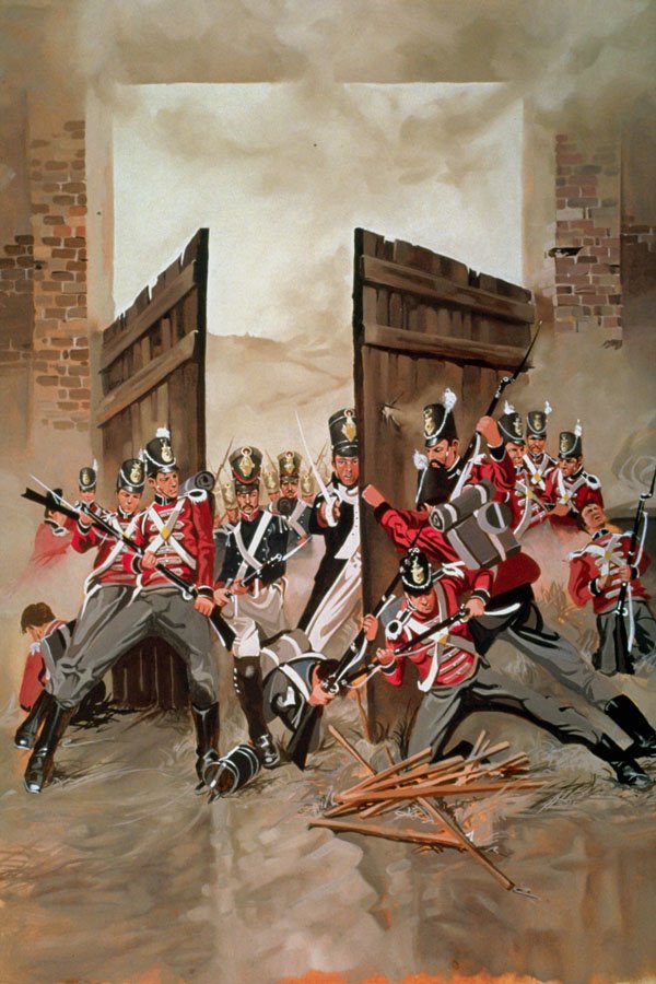 756071 British Foot Guards And French Infantry, Circa 1815 A4 Photo Print