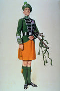 756076 Pipe Major, Irish Guards, 1946 1980's A4 Photo Print