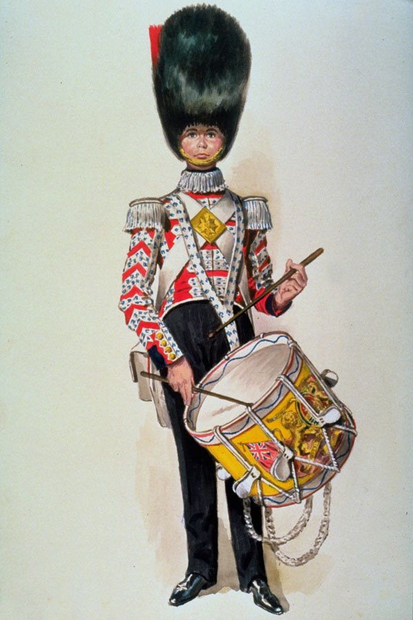 756084 Drummer, Coldstream Guards, Circa 1840 A4 Photo Print