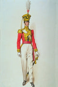 756087 Officer, Coldstream Guards, Circa 1840 A4 Photo Print