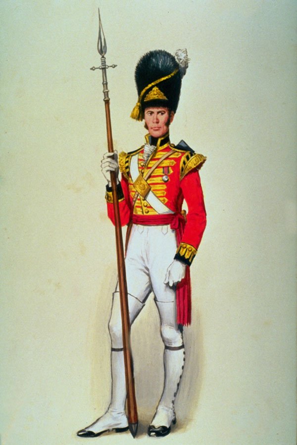756088 Guardsman, Grenadier Guards, Circa 1840 A4 Photo Print