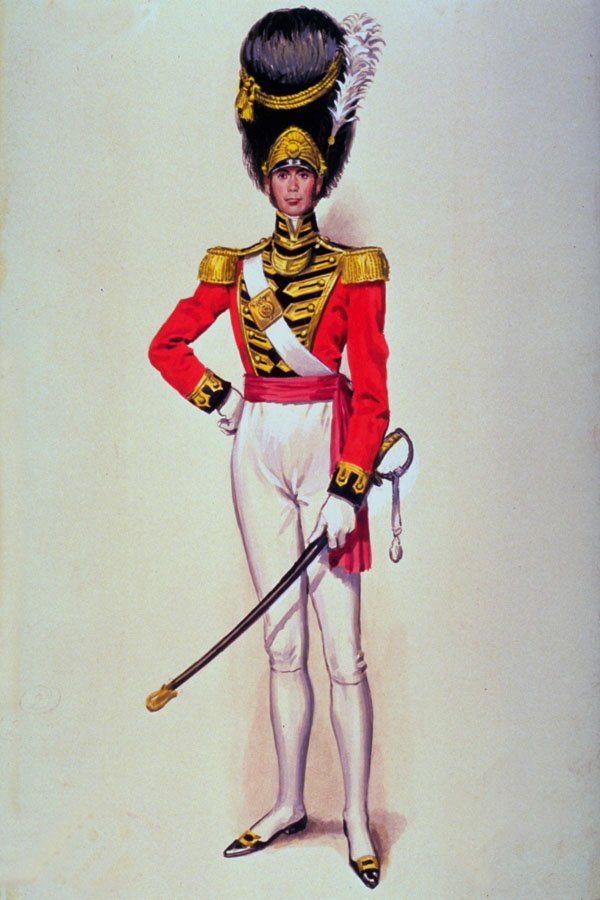 756092 Officer, Grenadier Guards, Circa 1840 A4 Photo Print