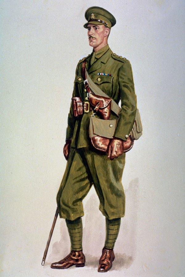 756093 Lieutenant, Grenadier Guards, Regular Uniform, 1917 A4 Photo Print
