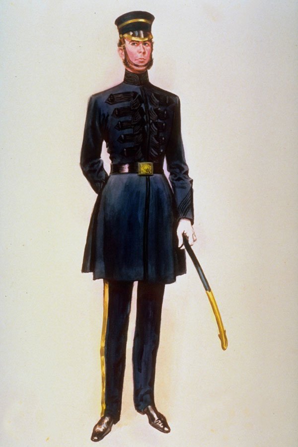 756094 Officer, Scots Guards, Regular Uniform, Mid 19th Century A4 Photo Print
