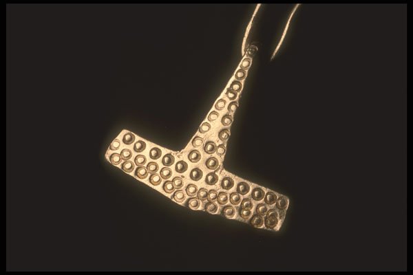 757002 Thor's Hammer, Viking Ornament A4 Photo Print