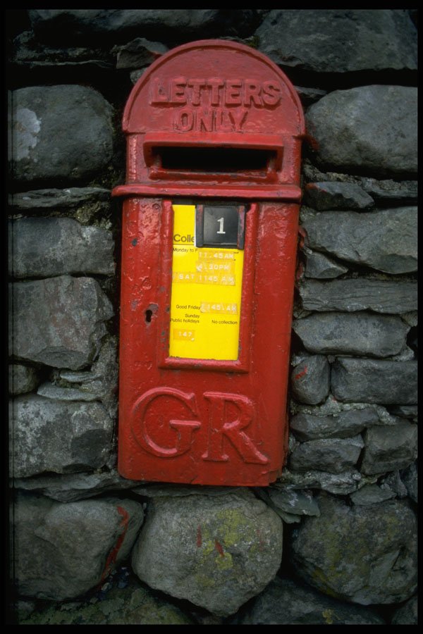 757005 Post Box, Lagdale, U.K. A4 Photo Print