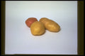 757010 Potatoes On White Background A4 Photo Print