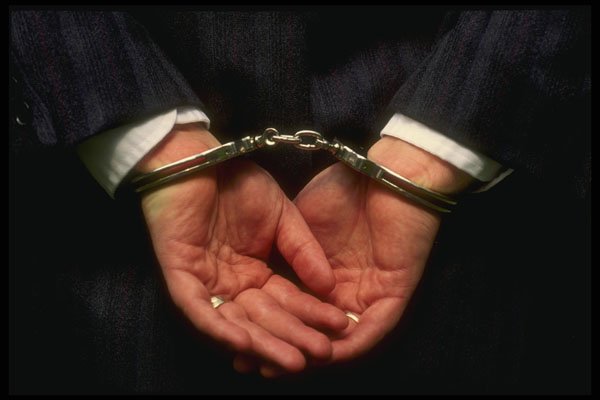 757027 Corporate Criminal In Handcuffs A4 Photo Print