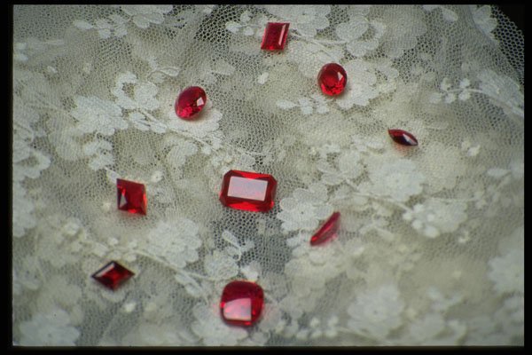 757042 Rubies On Lace A4 Photo Print