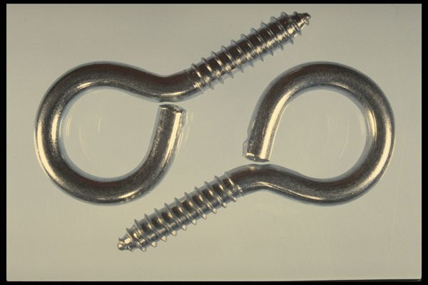 757059 Steel Screw Eyes A4 Photo Print