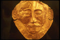 758021 Gold Funeral Mask, Agamemnon , Unknown Artist, Athens, Greece A4 Photo Print