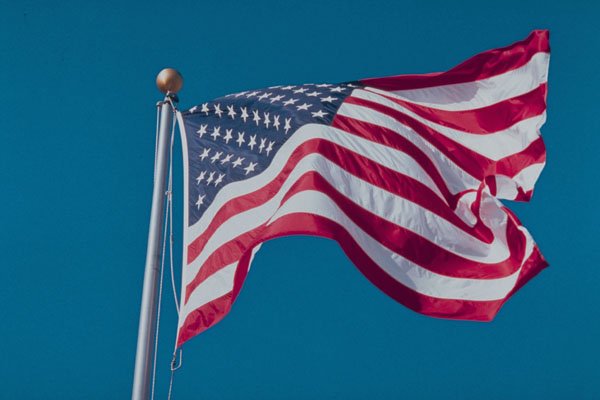 758032 American Flag A4 Photo Print