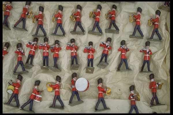 758042 Painted Lead Soldiers A4 Photo Print