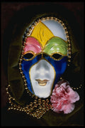 758071 Carnival In Green And Pink A4 Photo Print