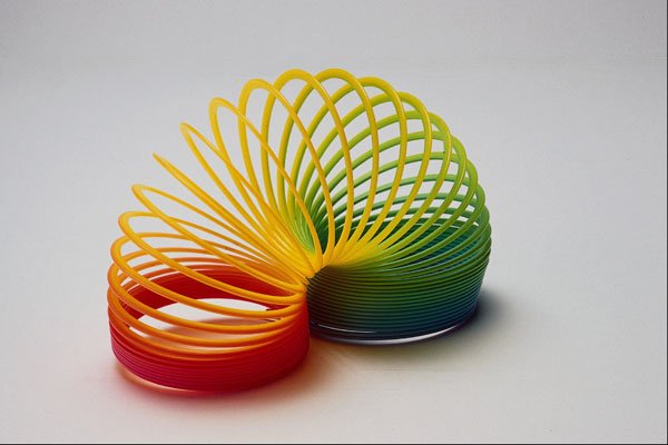 758087 Rainbow Slinky A4 Photo Print