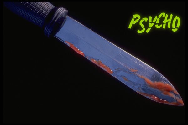 758096 Blood stained Knife A4 Photo Print