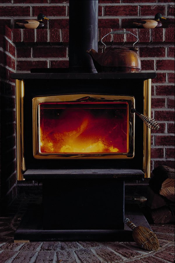758097 Wood Stove A4 Photo Print