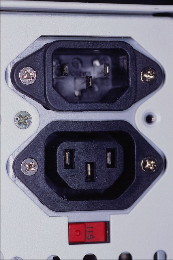 758098 Power Plug in A4 Photo Print