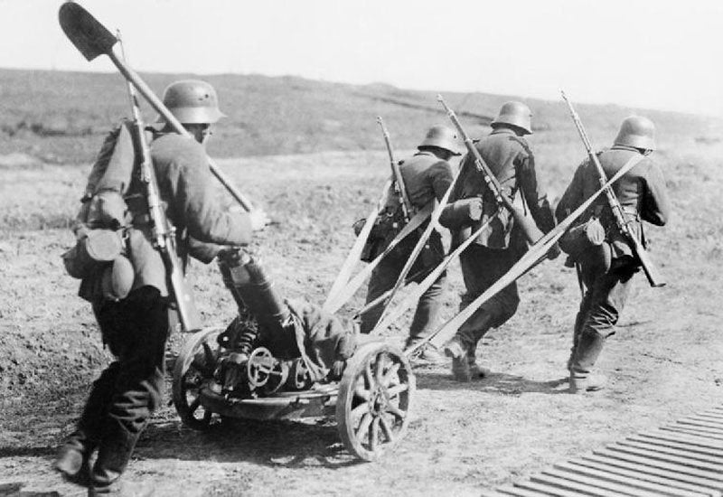 758cm Minenwerfer 6 Military A4 Photo Print