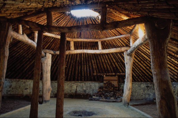 759006 Miwok Hun'je Interior, Indian Grinding Rock State Park, California, U.S.A. A4 Photo Print
