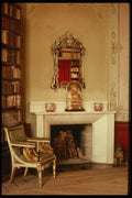 759036 Library With Open Fire, Denmark A4 Photo Print