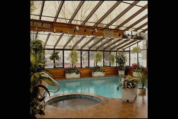 759078 Solarium, Pool With Jacuzzi A4 Photo Print