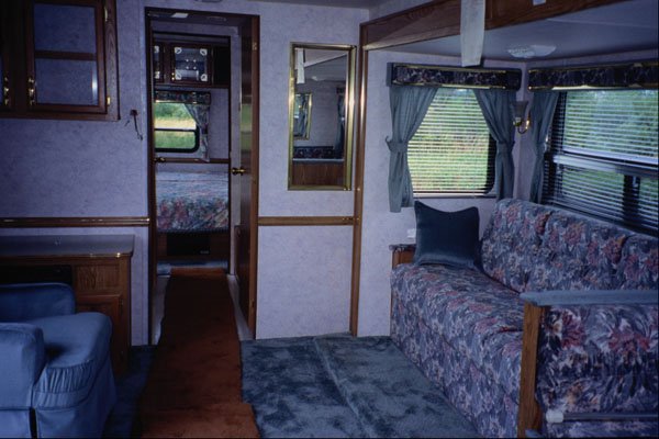 759090 Living Area In Pop out Trailer A4 Photo Print