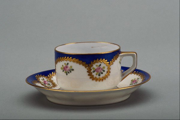 760028 20th Century Coffee Cup And Saucer, Silesia, Poland A4 Photo Print