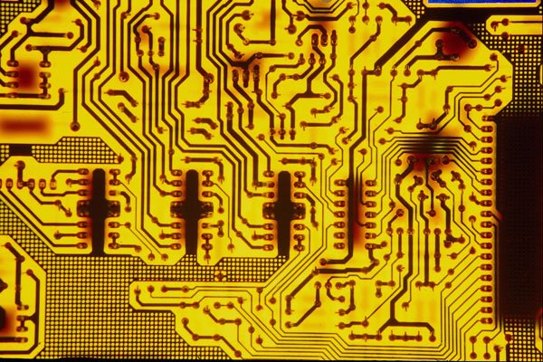 760042 Circuit Board Pathways, Close up A4 Photo Print