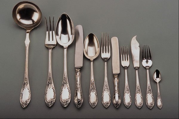 760043 19th Century Silver Cutlery, Warsaw, Poland A4 Photo Print