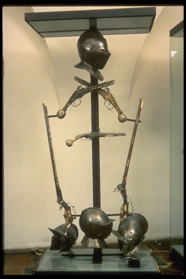 760058 18th Century Helmets, Harquebuses And Pistols, Malbork, Poland A4 Photo Print