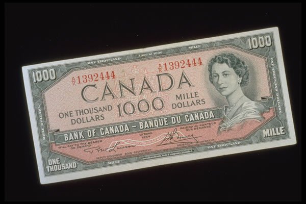 760084 One Thousand Dollar Bill A4 Photo Print