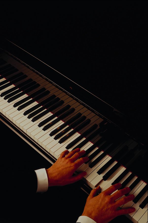 761002 Piano And Hands A4 Photo Print