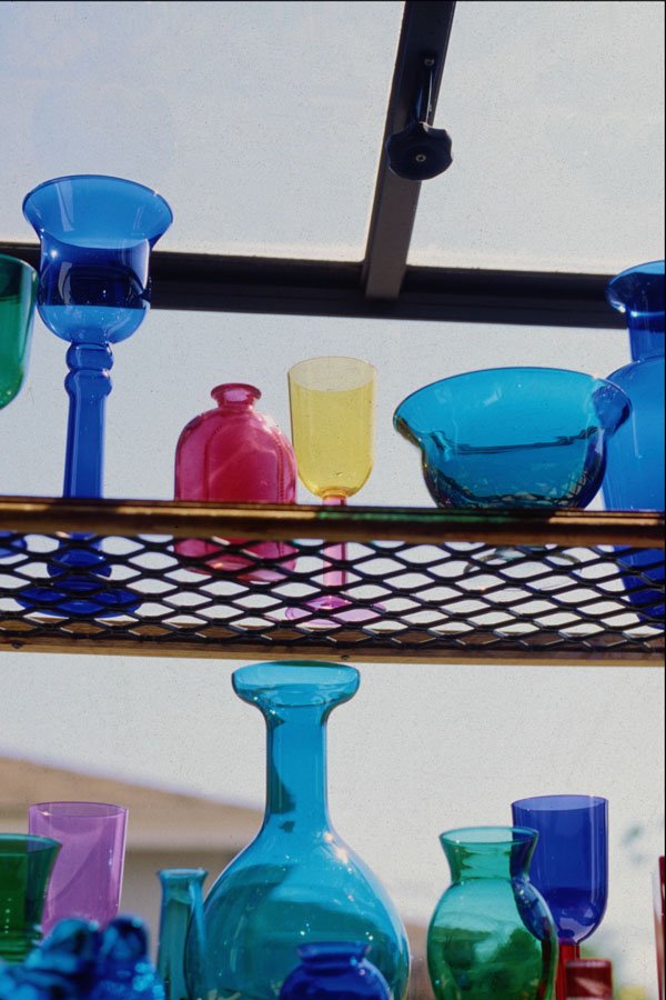 761008 Colored Glass A4 Photo Print