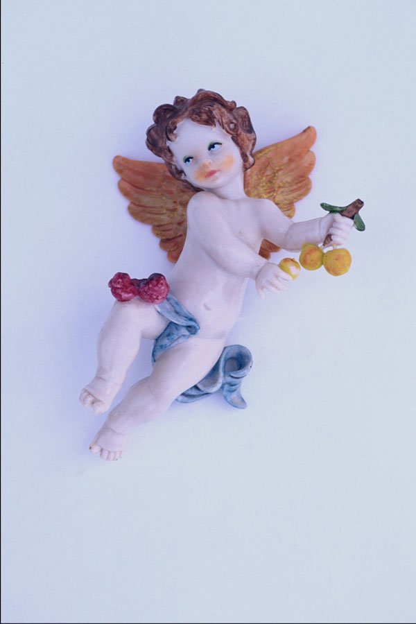 761016 Cherub With Peaches A4 Photo Print