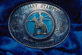 761033 Cowboy Rodeo Trophy Buckle, Alberta, Canada A4 Photo Print
