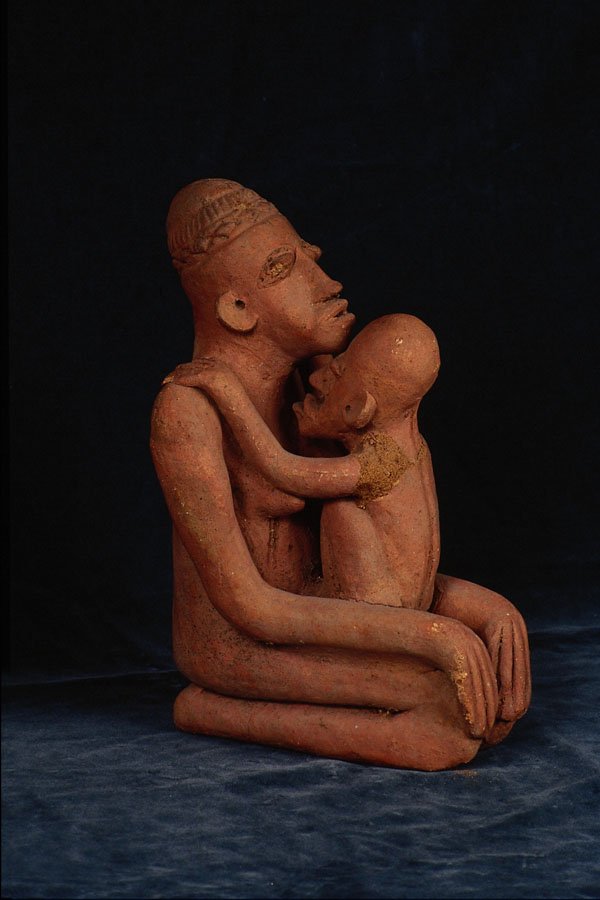 761055 Terra Cotta Mother And Child, Cameroon A4 Photo Print