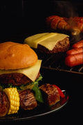 761071 Burgers And Kabobs A4 Photo Print