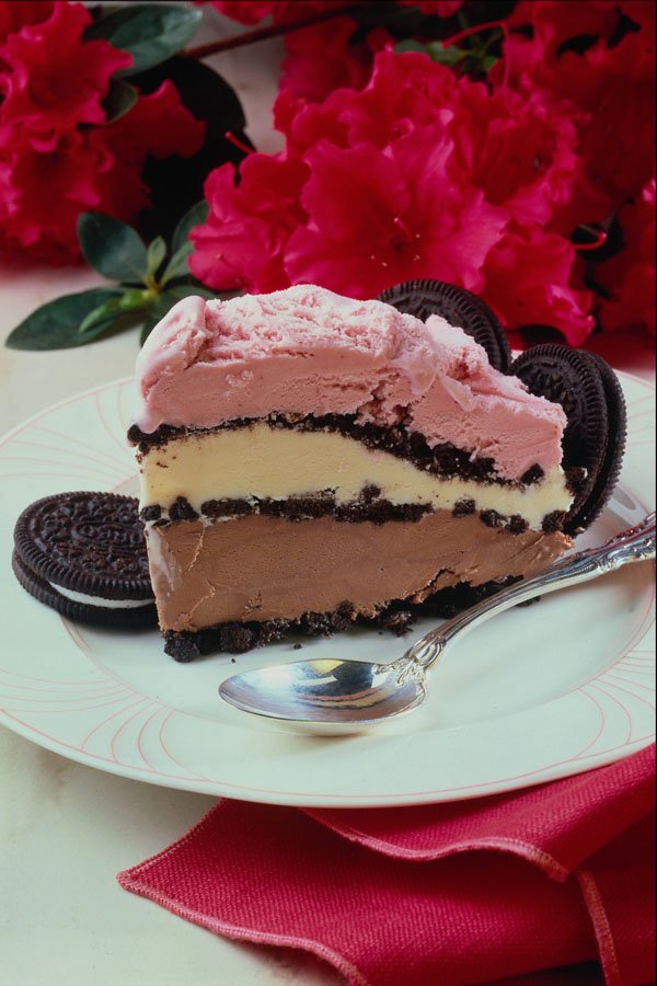 761075 Neapolitan Ice cream Pie A4 Photo Print