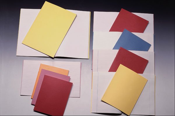 762006 Group Of Exercise Books A4 Photo Print