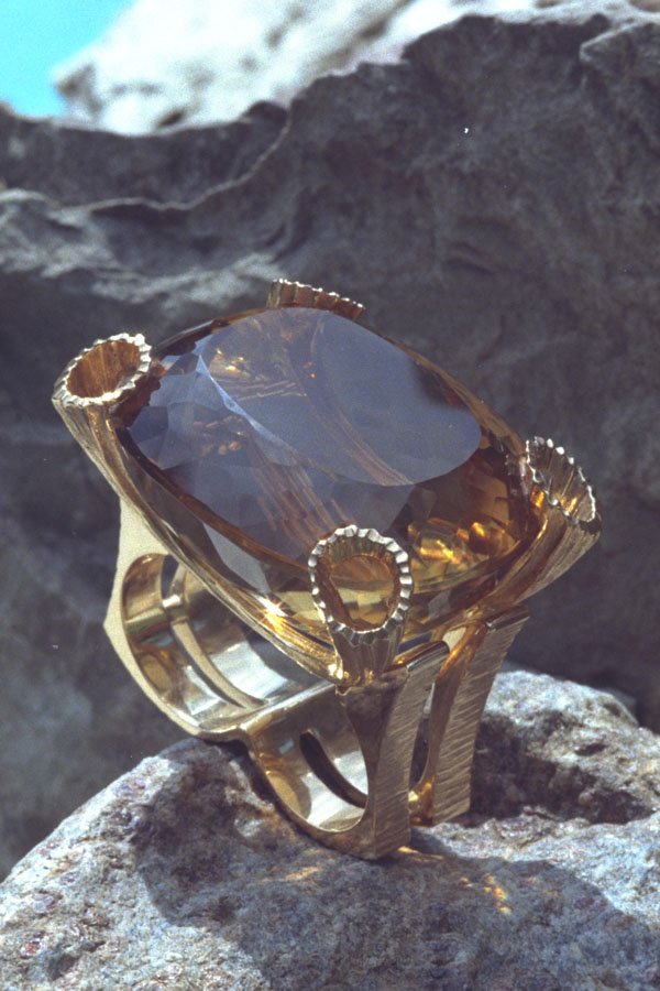 762035 Citrine Double Ring A4 Photo Print