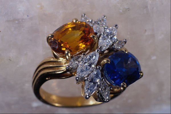 762045 Sapphire Ring A4 Photo Print