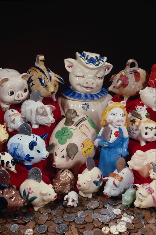 762092 Piggy Banks A4 Photo Print