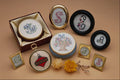 763030 Embroidered Miniatures In Frames A4 Photo Print